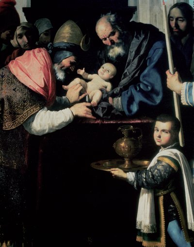Circumcision of Christ (detail) by Francisco de Zurbaran