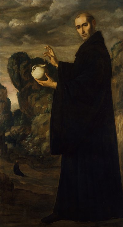 Saint Benedict by Francisco de Zurbaran
