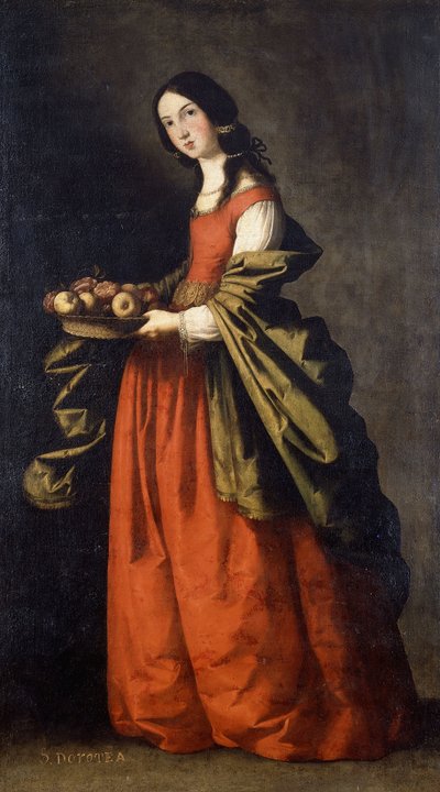 Saint Dorothea by Francisco de Zurbaran