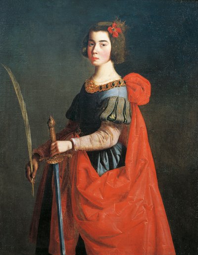 St Catherine of Alexandria by Francisco de Zurbaran