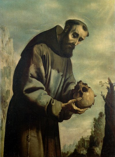 St. Francis in Meditation by Francisco de Zurbaran