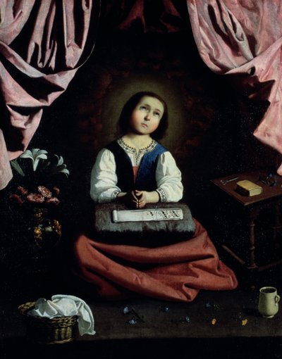 The Young Virgin by Francisco de Zurbaran