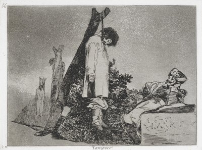 Not (in this case) either (Tampoco) from the series The Disasters of War by Francisco de Goya