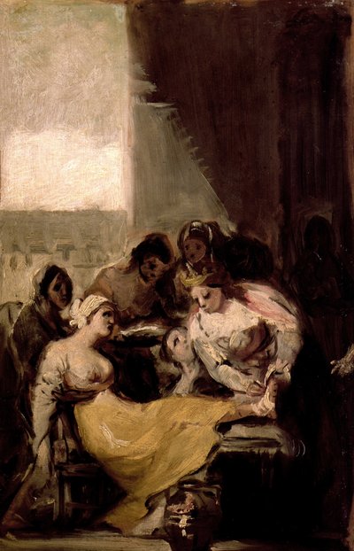 Saint Isabel of Portugal Healing the Wounds of a Sick Woman by Francisco de Goya