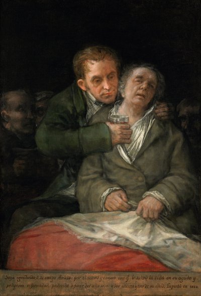 Self-Portrait with Dr. Arrieta by Francisco de Goya