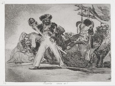 This is Too Much! (Fuerte cosa es!) from the series The Disasters of War by Francisco de Goya