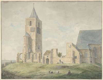 Ruins of the Church in Warmond by Franciscus Andreas Milatz