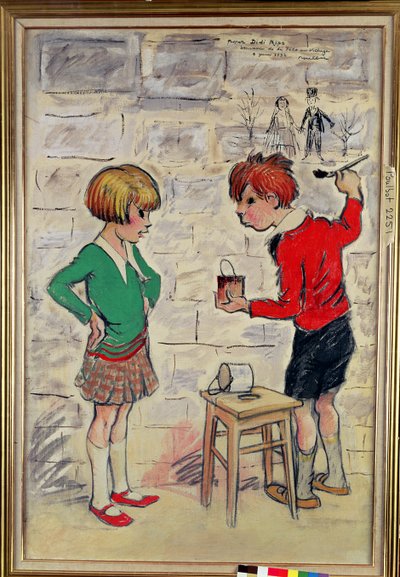 The Poulbots with Graffiti by Francisque Poulbot