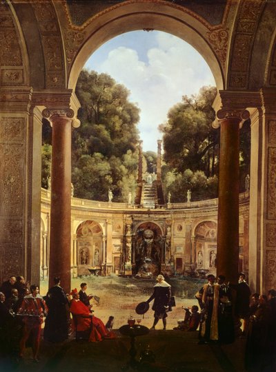 Cardinal Pietro Aldobrandini receiving Domenichino by Francois Marius Granet