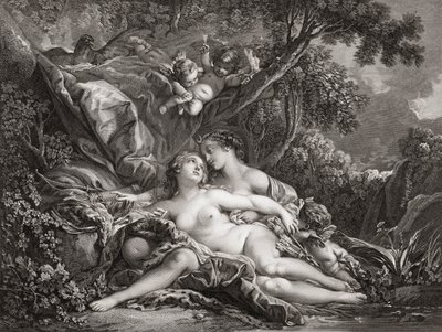 Jupiter and Callisto by Francois (after) Boucher