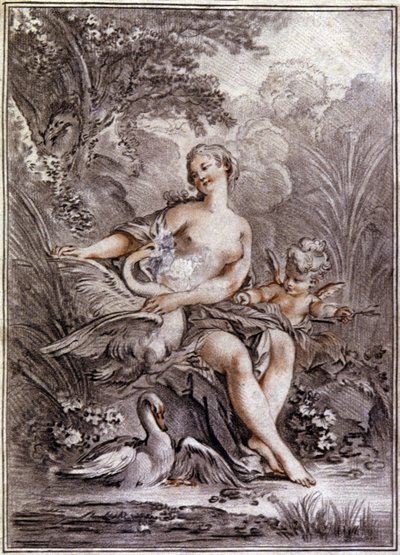 Leda and the Swan by Francois (after) Boucher
