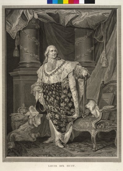 King of France Louis XVIII by Francois Anne David