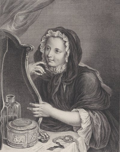 The Coquettish Widow, 1724 by Francois Bernard Lepicie