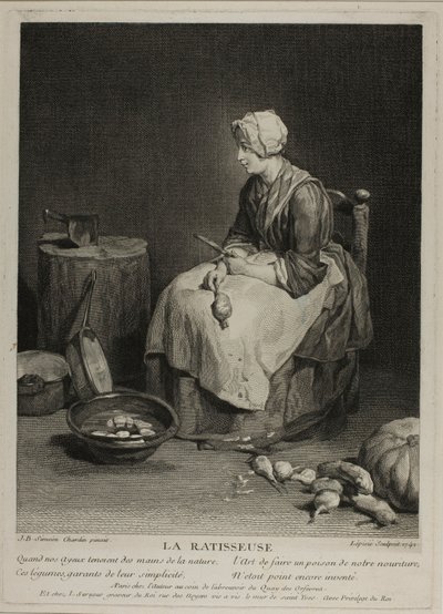 The Turnip Scraper by Francois Bernard Lepicie