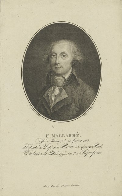 François-René-Augustin Mallarmé 1755-1831, c. 1800 by Francois Bonneville