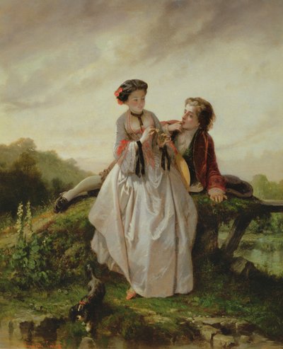 Flirtation by Francois Claudius Compte Calix