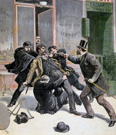 The Arrest of Ravachol by Francois Claudius Koeningstein