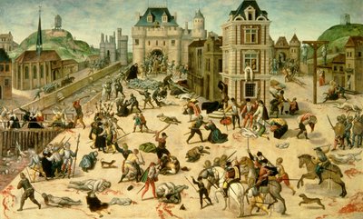 Massacre of Saint Bartholomew on August 24 by Francois Dubois