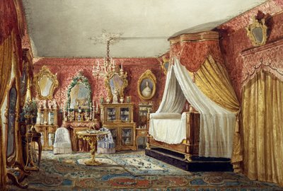 College Bedroom by Francois Etienne Villeret
