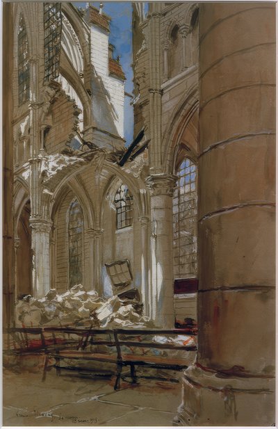 Soissons, May 18, 1915 by Francois Flameng