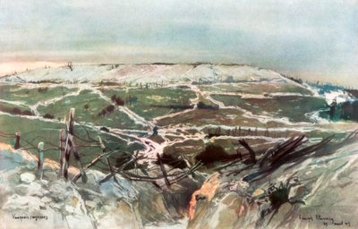 Vauquois, 29th August 1915 by Francois Flameng
