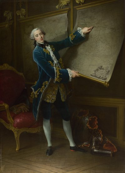The Comte de Vaudreuil, 1758 by Francois Hubert Drouais