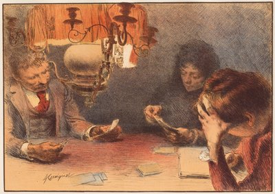 La Lampe by Francois Joseph Guiguet