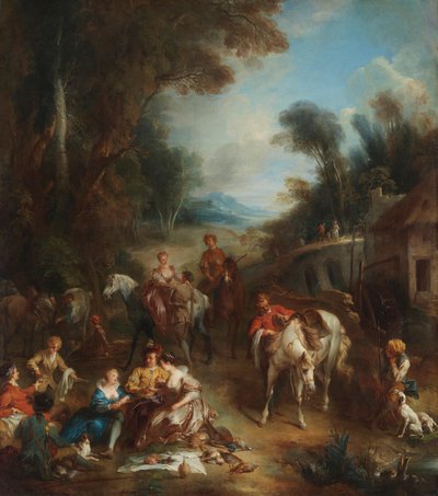 A Hunting Party by François Lemoyne