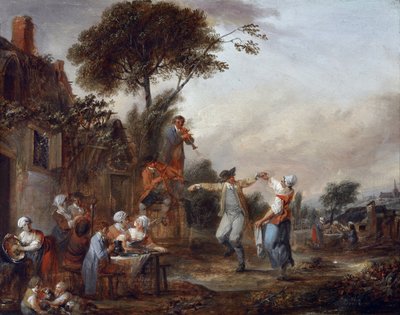 Village Party by Francois Louis Joseph Watteau