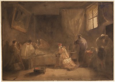 The Death of Poussin by Francois Marius Granet
