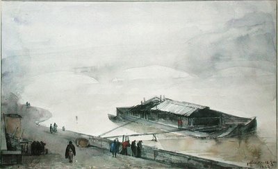 The Seine by Francois Marius Granet
