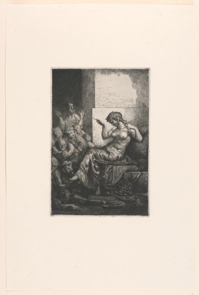 Cleopatra (?) by Francois Nicolas Chifflart