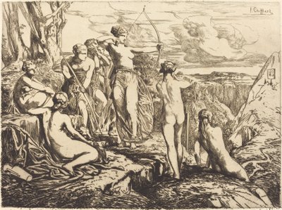 Diana and Her Nymphs by Francois Nicolas Chifflart