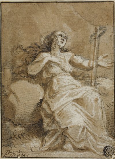 Magdalen in the Desert by Francois Perrier
