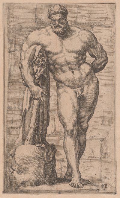 The Farnese Hercules, front view [plate 2] by Francois Perrier