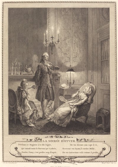 Winter Evening by Francois Robert Ingouf after Sigmund Freudenberger