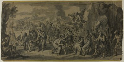 Moses Striking the Rock by Francois Verdier