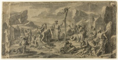 Moses and the Brazen Serpent by Francois Verdier
