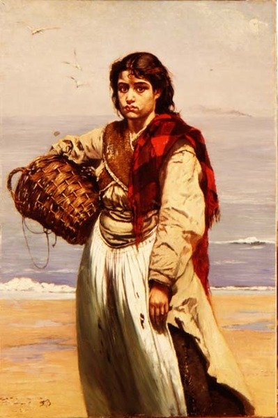 The Irish Fishergirl by Frank Buchser