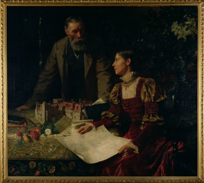 The House Builders by Frank Dicksee