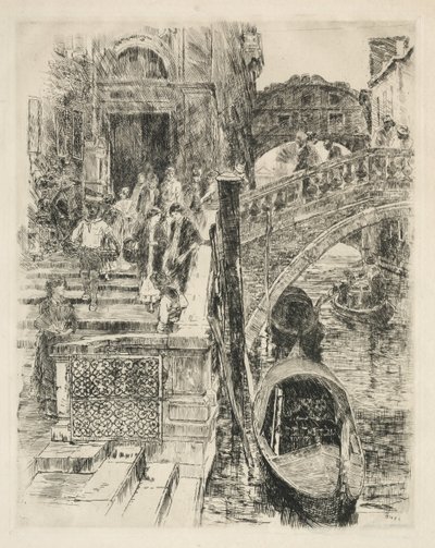 Bridge of Sighs, Venice by Frank Duveneck
