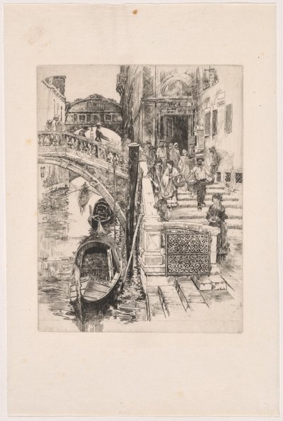 The Bridge of Sighs (Second Plate) by Frank Duveneck