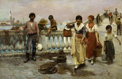 Water Carriers, Venice, 1884 by Frank Duveneck