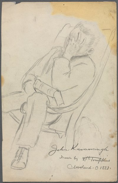 Sketch of John Kavanaugh by Frank H. Tompkins