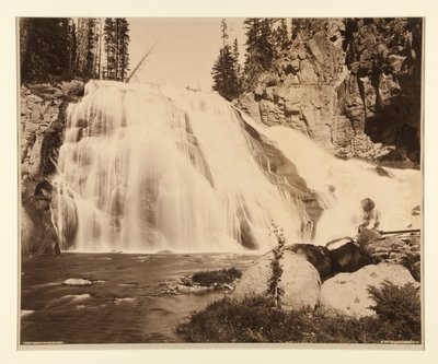 Gibbon Falls, 84 Feet by Frank Jay Haynes