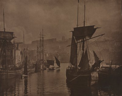 Whitby Harbor, c. 1885 by Frank Meadow Sutcliffe