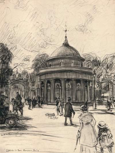 Entrance to the Parc Monceau, 1915 by Frank Milton Armington