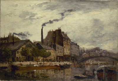 Canal Saint-Martin, Quai de Valmy by Frank Myers Boggs