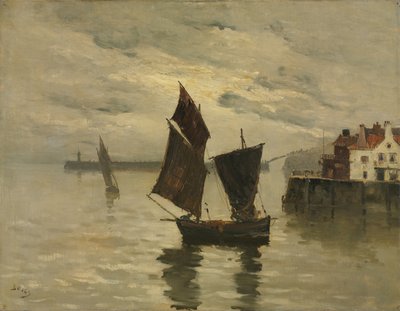 Harbour Scene by Frank Myers Boggs