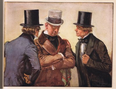 Traddles and I visit Mr Micawber by Frank Reynolds